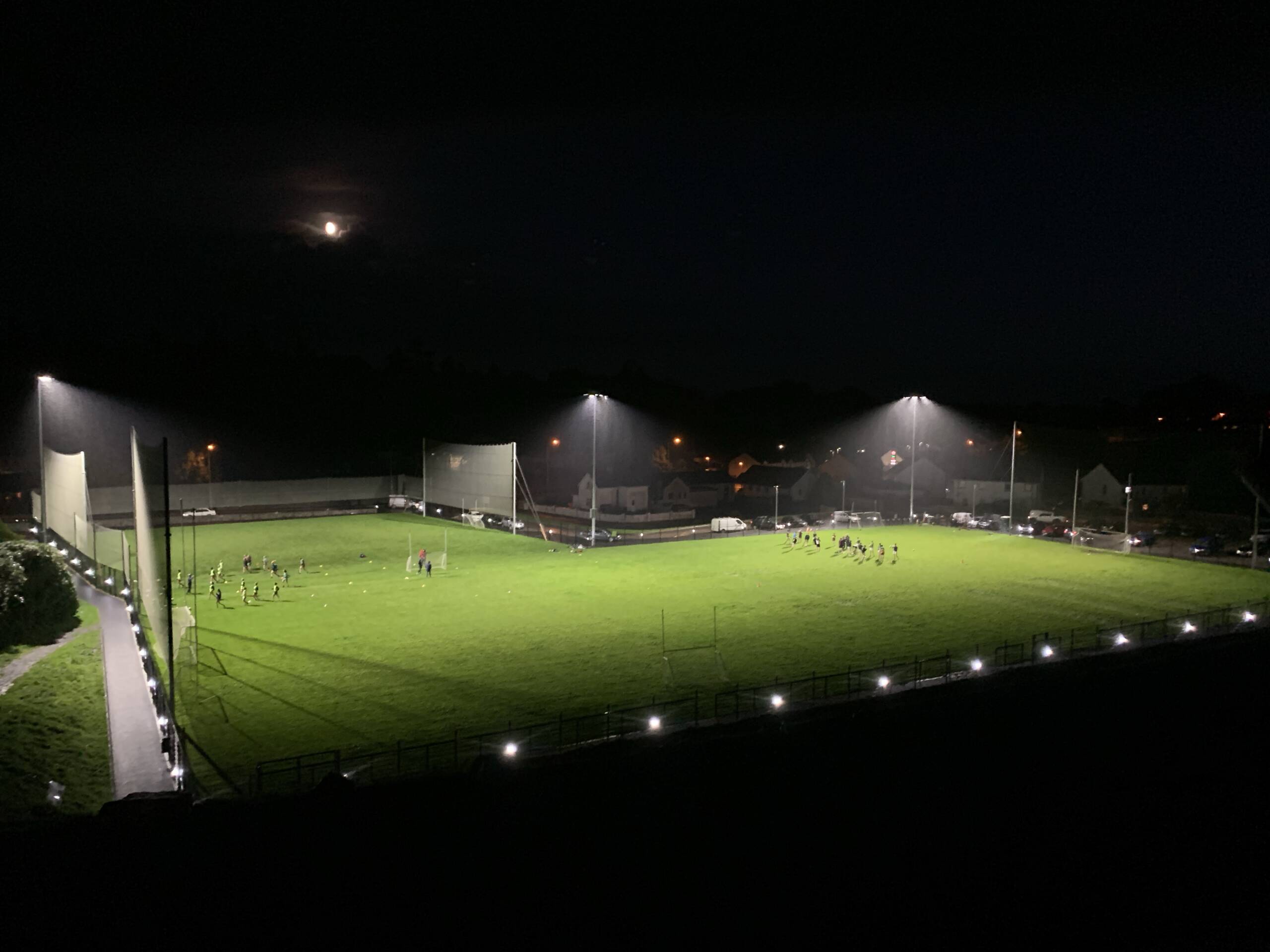 Floodlights football store pitch